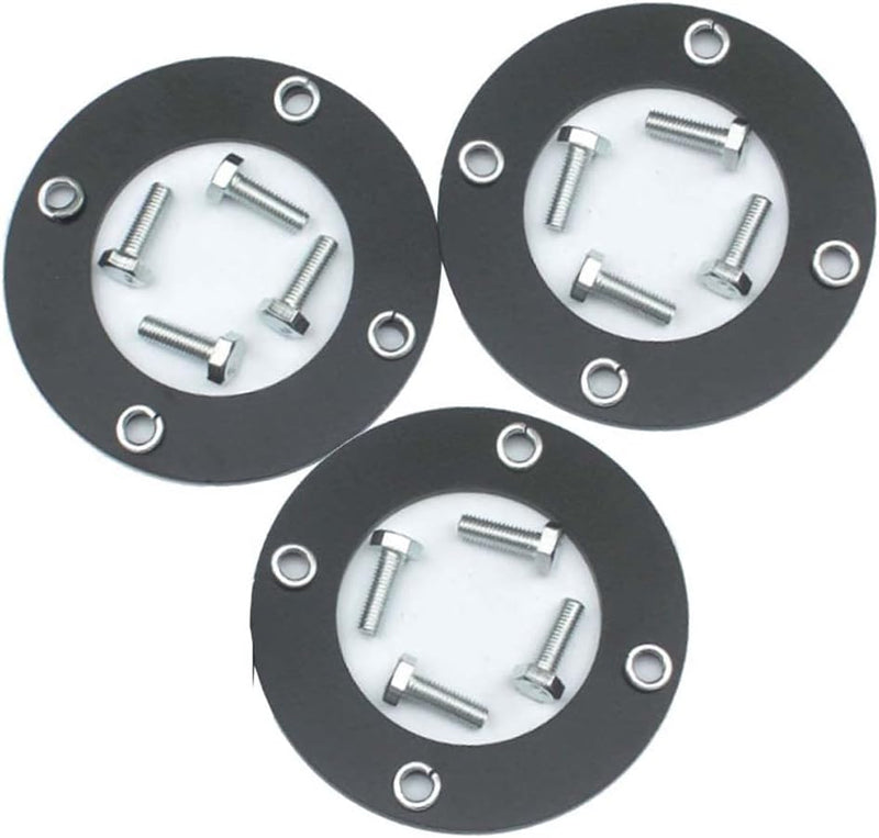 Load image into Gallery viewer, 3 Pcs 3/16" Deck Spindle Reinforcement Ring for John Deere D100 D110 D120 D130 D140 D160 LA105 LA165 X110 X120 X140 Plate Steel with Bolts Mower from MyMROmarts
