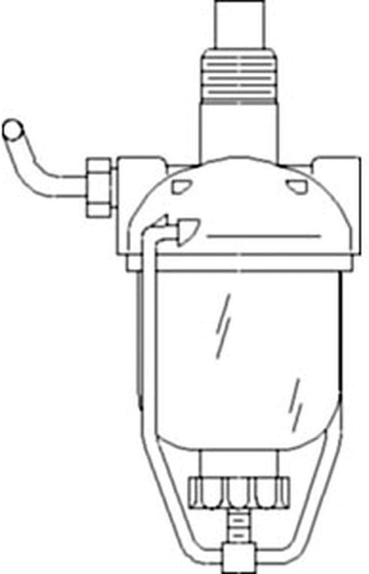 RAParts Fuel Sediment Bowl Assembly Fits John Deere A B G D 50 520 60 620 630 70 730 720 from MyMROmarts