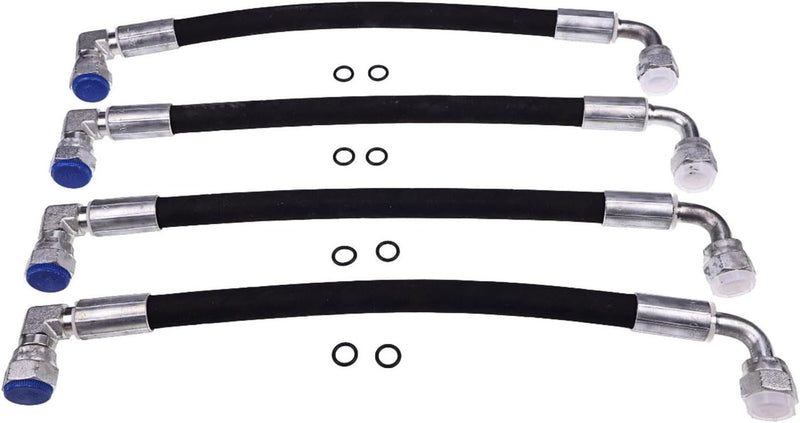 Cargue la imagen en el visor de la galería, 4PCS Hydraulic Hose AW29374 Compatible with John Deere D120 H120 H130 H160 H165 120E 120R 200X 200CX 210 300 300X 300CX 300E 300R 400E 400X 400CX 410 419 420 430 512 Front Loaders from MyMROmarts

