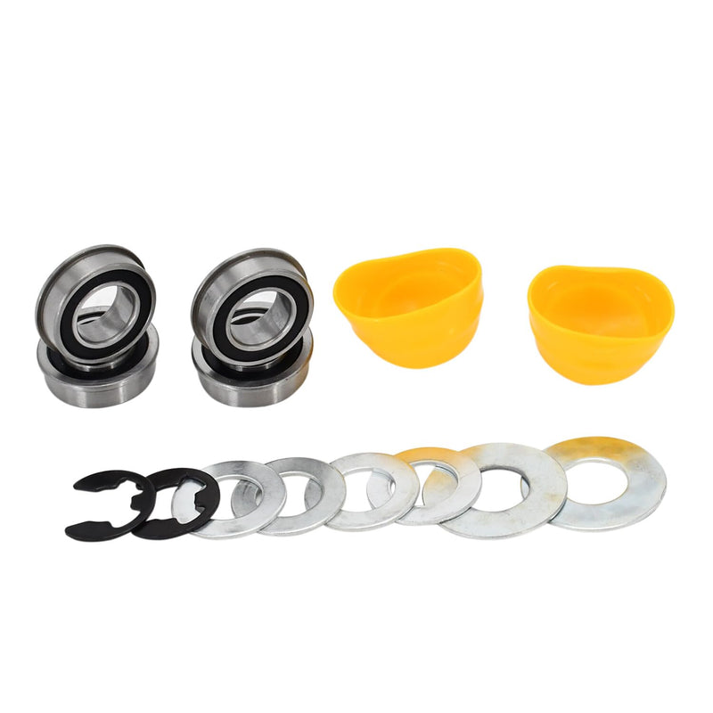 Load image into Gallery viewer, M143338 New Front Wheel Bearing, Bushing to Bearing Conversion Kit AM127304 Compatible with John Deere LA140 LA145 LA150 LA175 LA100 L105 LA115 LA125 LA135 L100 L105 L108 D100 D105 D110 D120 from MyMROmarts
