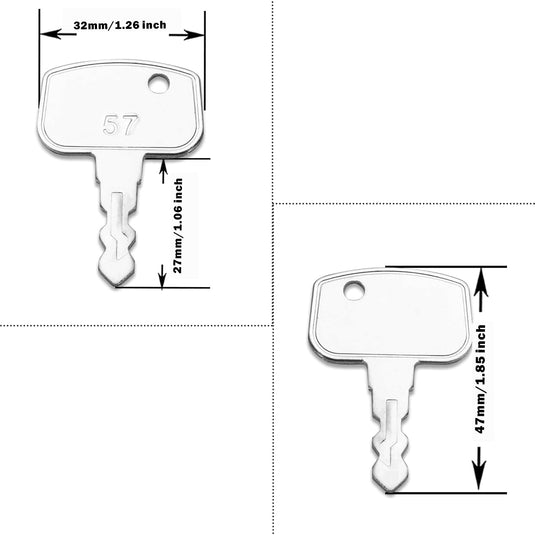Ignition Keys 68920, 10 Pack PL501-68920 Kubota Keys For Cart Truck Kubota Tractor Loader RTV900 RTV500 BX1850, SVL90 SVL75 - Body Parts > Cab External parts > Cab Key from MyMROmarts