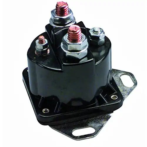 Load image into Gallery viewer, New 12V Starter Solenoid Replacement For 1977-91 Mercury, 1985-89 Merkur, 1976-88 New Holland, 1978-84 Versatile 4-Terminal Grounded base 501840 685977 SAZ-4201CG - Electrical Parts &gt; Starter Motor from MyMROmarts
