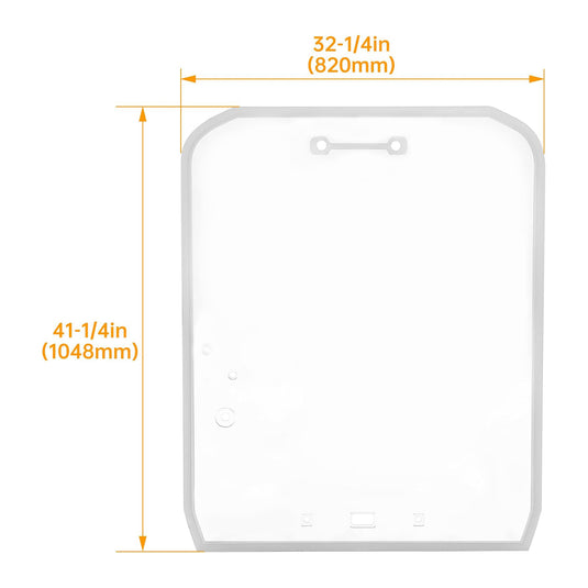 Track Loader Door Glass Polycarbonate Windshield V0621-34520-12PC For Kubota Skidsteer SVL65 SVL75 SVL90 SVL95 SVL97 - Body Parts > Cab External parts > Glass and Accessories from MyMROmarts