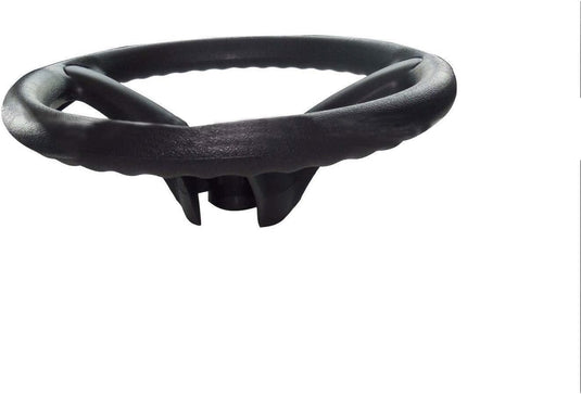Black Plastic 3-Spoke Steering Wheel Compatible with John Deere D100, D105, D110, D120, D130, D140 Lawn Mower Tractor from MyMROmarts