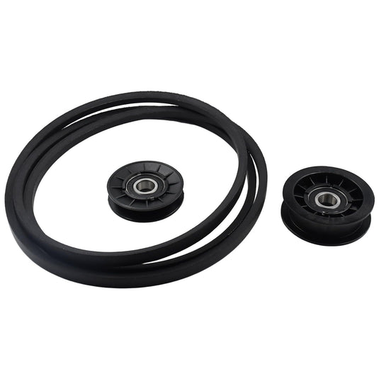GX20286 GX20287 Idler Pulley and Drive Belt Kit with GX20006 Belt Compatible with John Deere Lawn Mower L110 L120 L130 LA110 LA120 LA130 LA140 LA150 X110 X120 X140 D110 D120 D130 from MyMROmarts