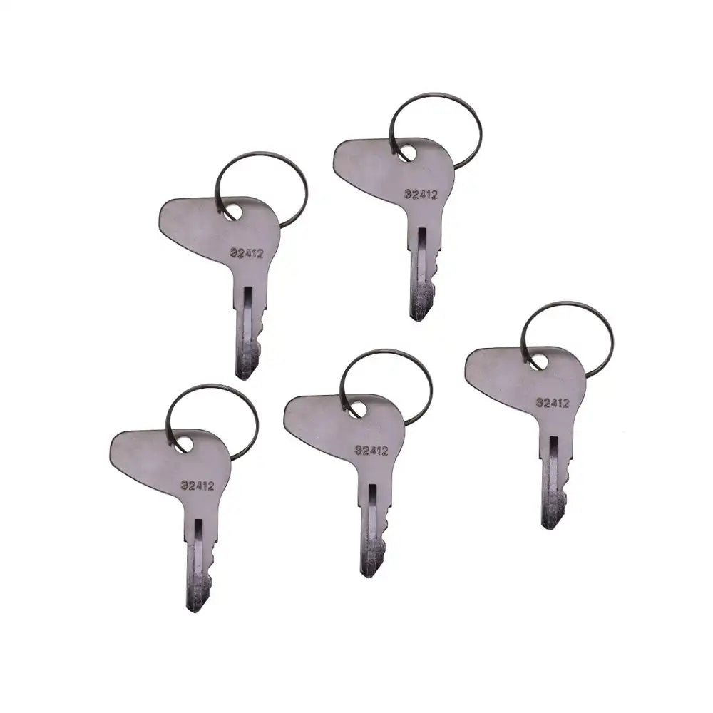 5 Pcs Ignition Switch Keys H32412 35260-31850 For Kubota L G M Series Tractor