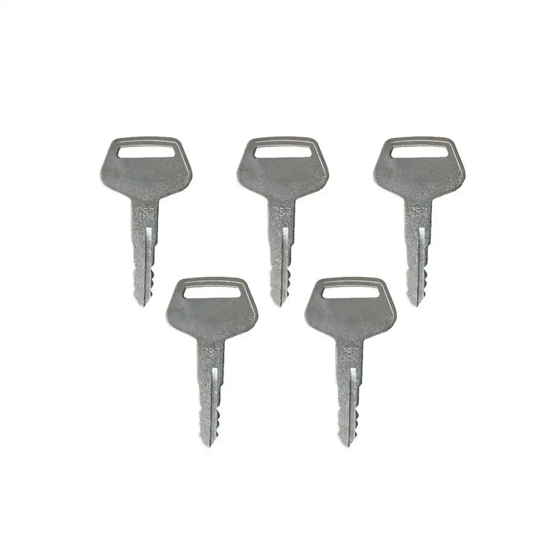 Load image into Gallery viewer, 5PCS Heavy Equipment Keys 787 For Komatsu Excavator Dozer Loader Backhoe Starter from MyMROmarts
