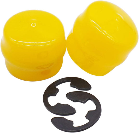 R27434 M143338 Tractor Axle Cap & Snap Ring Kit,Wheel Bearing Cap with E-Clip Ring Compatible with John Deere 102 105 115 125 145 D110 D120 D125 D130 E170 E180 2 Packs from MyMROmarts
