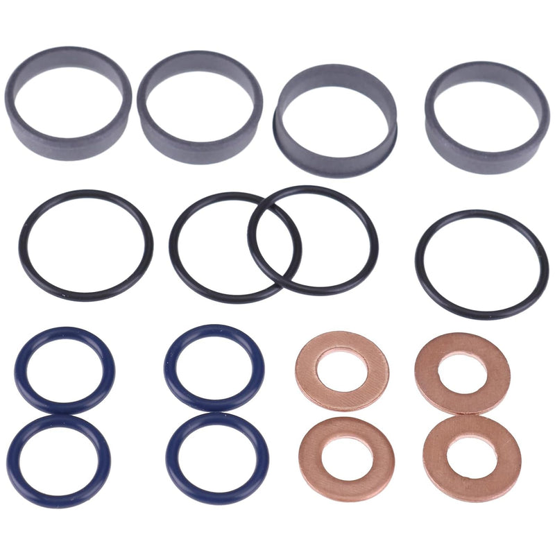 Load image into Gallery viewer, Fuel Injector Seal Kit 1J770-53490 1J864-53620 0481405110 1J770-53260 for Kubota M6060HD M7060HD M7060HFC KX057-4 KX080-4 U55-4 SVL75-2 SVL75-3 SSV65PC - Hydraulic Parts &gt; Hydraulic Seal Kits from MyMROmarts
