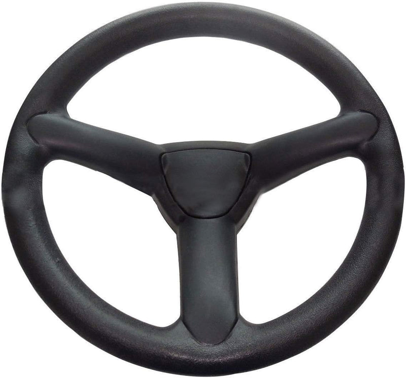 Afbeelding laden in Galerijviewer, Black Plastic 3-Spoke Steering Wheel Compatible with John Deere D100, D105, D110, D120, D130, D140 Lawn Mower Tractor from MyMROmarts
