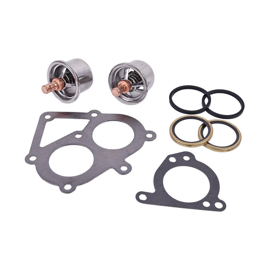 Thermostat and Gasket Kit 2477133 247-7133 4N-1156 3S-9643 139-3550 for Caterpillar C-15 C15 3406 Engine from MyMROmarts