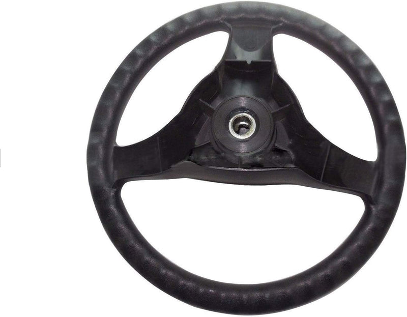 Afbeelding laden in Galerijviewer, Black Plastic 3-Spoke Steering Wheel Compatible with John Deere D100, D105, D110, D120, D130, D140 Lawn Mower Tractor from MyMROmarts
