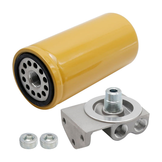 Fuel Filter Tool Kit 1R-0750 & 1R-0749 24770 for CAT C7/C9 engines | 1/2" NPT Diesel Remote Mounting Base | Replacement for CAT Filter Housing | Complete Replacement Kit - Engine Maintenance Parts > Fuel Filter from MyMROmarts