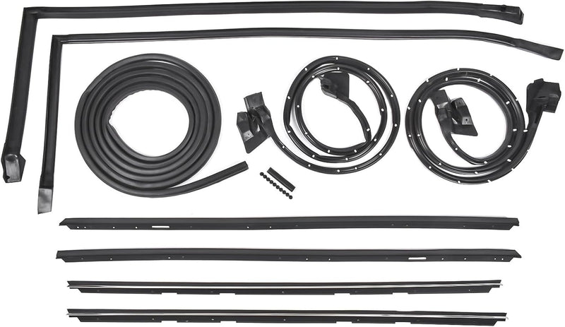 Cargue la imagen en el visor de la galería, 9Pcs Rail Window Seal Weatherstripping Kit Replacement for Chevy Monte Carlo 1983-1988 128555 from MyMROmarts
