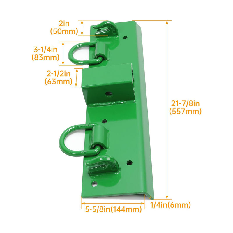Load image into Gallery viewer, Compact Tractor Bucket Hooks Bolt on with 2&quot; Receiver fit for John Deere 1025r 2320 2025r 2032r 3032e - Body Parts &gt; Cab External parts from MyMROmarts
