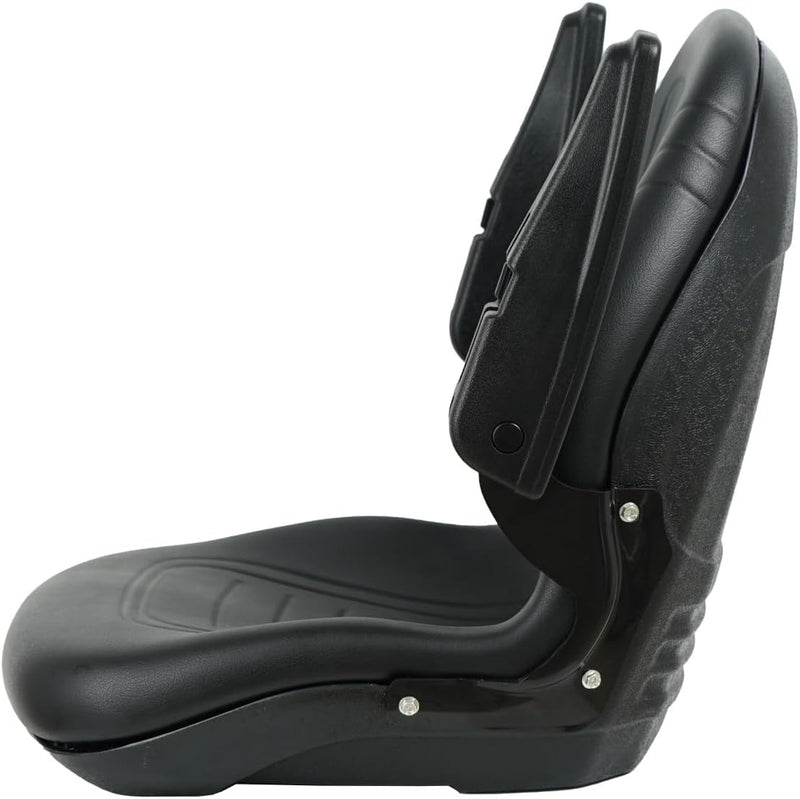 Cargue la imagen en el visor de la galería, TSYY70A, Universal Tractor Seat and Compact High Back Mower Seat with Adjustable Armrest. Black from MyMROmarts
