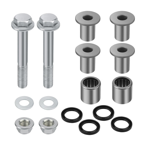 Front Upper A Arm Bushing Seal Kit w/Bolt 52455-07G00 92026-S095 3406-111 For Arctic Cat DVX 400 Suzuki 2003-2014 LT-Z400 QuadSport Z Kawasaki KFX400 from MyMROmarts