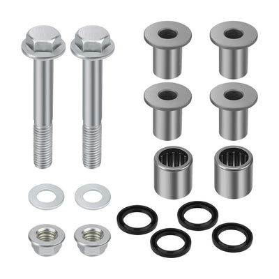 Front Upper A Arm Bushing Seal Kit w/Bolt 52455-07G00 92026-S095 3406-111 For Arctic Cat DVX 400 Suzuki 2003-2014 LT-Z400 QuadSport Z Kawasaki KFX400 from MyMROmarts