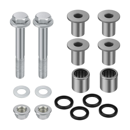 Front Upper A Arm Bushing Seal Kit w/Bolt 52455-07G00 92026-S095 3406-111 For Arctic Cat DVX 400 Suzuki 2003-2014 LT-Z400 QuadSport Z Kawasaki KFX400 from MyMROmarts