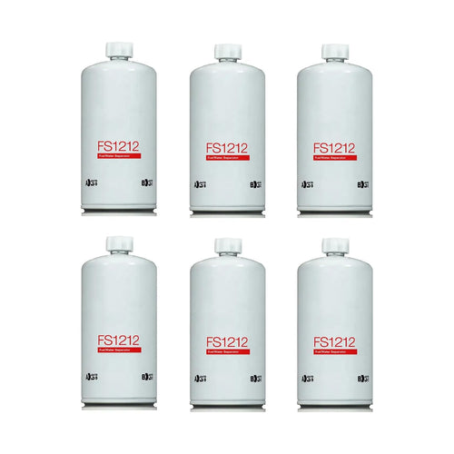 6pcs FS1212 Fuel Water Separator 3308638 3310216 1R0711 BF1212 P558000 FF105 FS1000 P558000 BF1212 For Cummins ISM11 M11 N14 Engine Caterpillar C10 C12 C13 C15 C16 3406 Engine from MyMROmarts