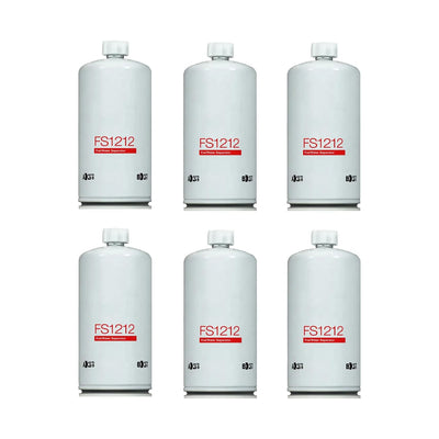 6pcs FS1212 Fuel Water Separator 3308638 3310216 1R0711 BF1212 P558000 FF105 FS1000 P558000 BF1212 For Cummins ISM11 M11 N14 Engine Caterpillar C10 C12 C13 C15 C16 3406 Engine from MyMROmarts