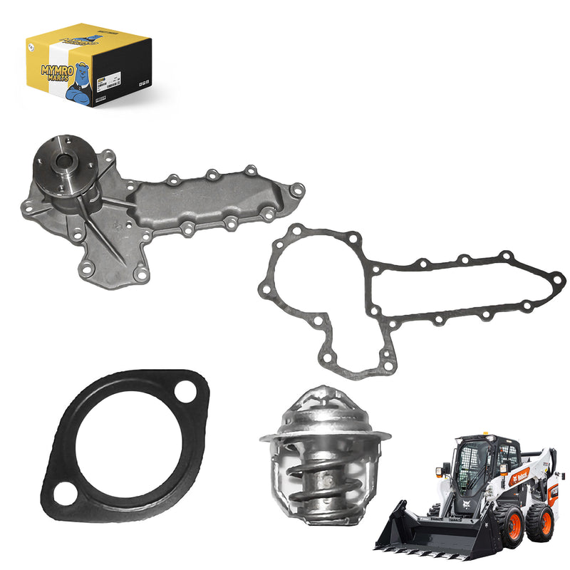 Chargez l'image dans la visionneuse de la galerie, Engine Water Pump 6653941 6684225 with Thermostat COMPATIBLE WITH Bobcat 743 743B 743DS from MyMROmarts

