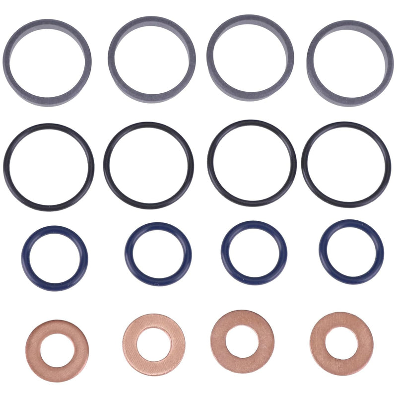 Load image into Gallery viewer, Fuel Injector Seal Kit 1J770-53490 1J864-53620 0481405110 1J770-53260 for Kubota M6060HD M7060HD M7060HFC KX057-4 KX080-4 U55-4 SVL75-2 SVL75-3 SSV65PC - Hydraulic Parts &gt; Hydraulic Seal Kits from MyMROmarts
