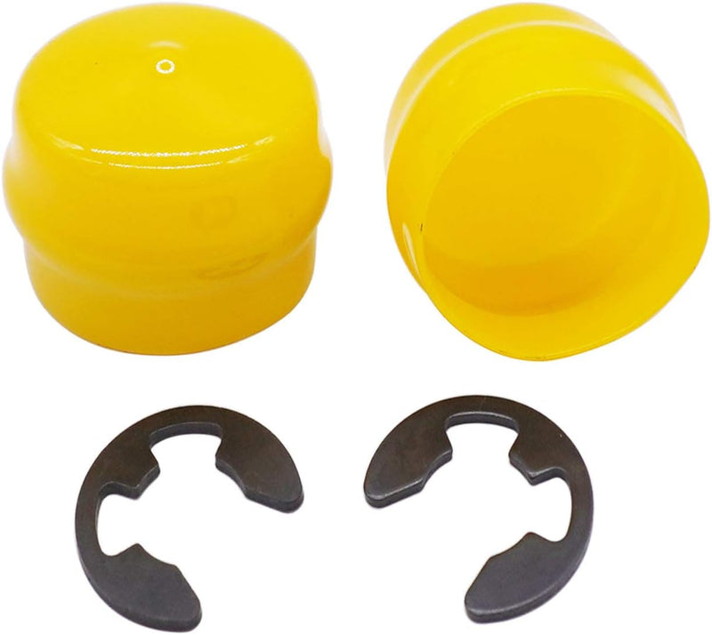Load image into Gallery viewer, R27434 M143338 Tractor Axle Cap &amp; Snap Ring Kit,Wheel Bearing Cap with E-Clip Ring Compatible with John Deere 102 105 115 125 145 D110 D120 D125 D130 E170 E180 2 Packs from MyMROmarts
