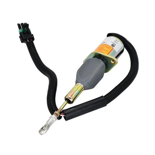 24V Fuel Shutoff Solenoid RE54747 for John Deere 770C 770CH 772CH 330LC 330LCR from MyMROmarts