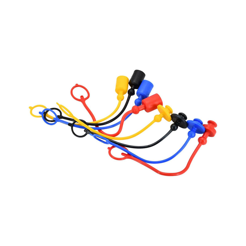 Load image into Gallery viewer, 8Pack Hydraulic Quick Coupler Dust Cap &amp; Plug Set For John Deere 1/4 Replaces Dust Cap M132021 M132022 M132024 M70728 W53375 W53376 W53373 W53374 Plug M132034 M132031 W53382 W53383 W53385 W53387 - Hydraulic Parts &gt; Hydraulic Coupler from MyMROmarts
