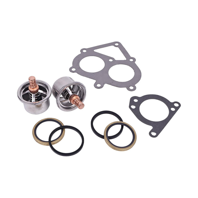 Load image into Gallery viewer, Thermostat and Gasket Kit 2477133 247-7133 4N-1156 3S-9643 139-3550 for Caterpillar C-15 C15 3406 Engine from MyMROmarts
