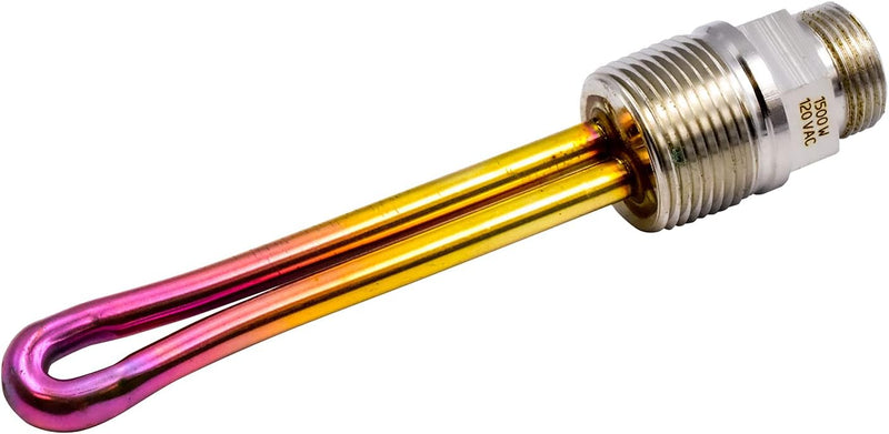 Load image into Gallery viewer, 8605556 Heavy Duty Engine Block Immersion Heater for Caterpillar, Detroit Diesel, International/Navistar and Perkins Engines, 1&quot; NPT Thread | 120 Volts | 1500 Watts from MyMROmarts
