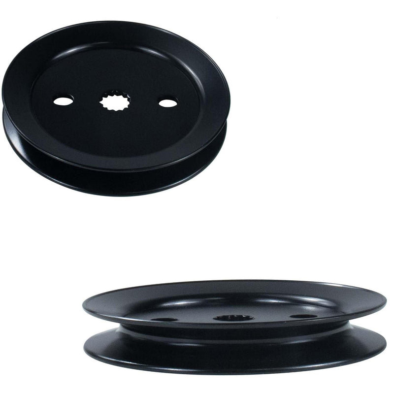 Load image into Gallery viewer, Spindle Assembly AM144377 AM124498 with M131814 Pulley for John Deere X320 X304 X360 X520 X530 X540 X590 GX255 GX335 Lawn Tractors from MyMROmarts
