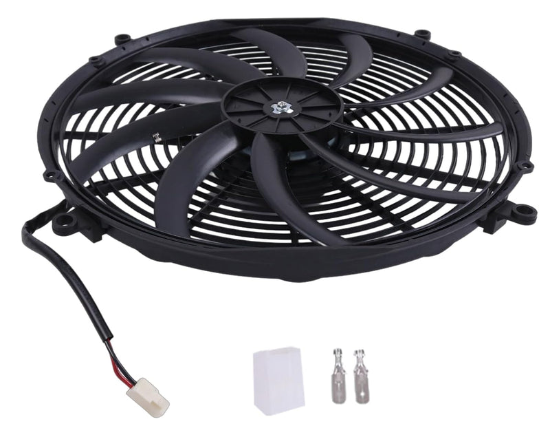 Załaduj obraz do przeglądarki galerii, 16'' 12V Low Profile Electric Puller Fan 30100400 VA18-AP10/C-41A from MyMROmarts
