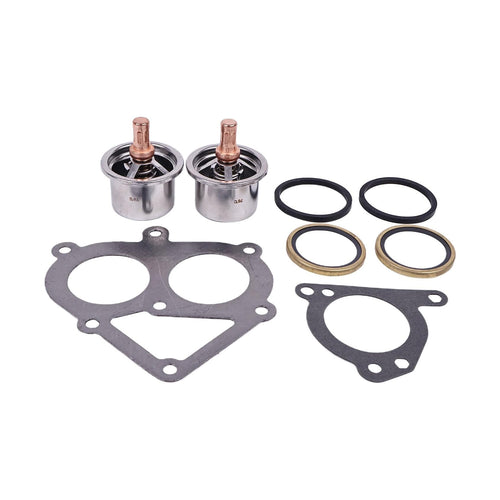 Thermostat and Gasket Kit 2477133 247-7133 4N-1156 3S-9643 139-3550 for Caterpillar C-15 C15 3406 Engine from MyMROmarts