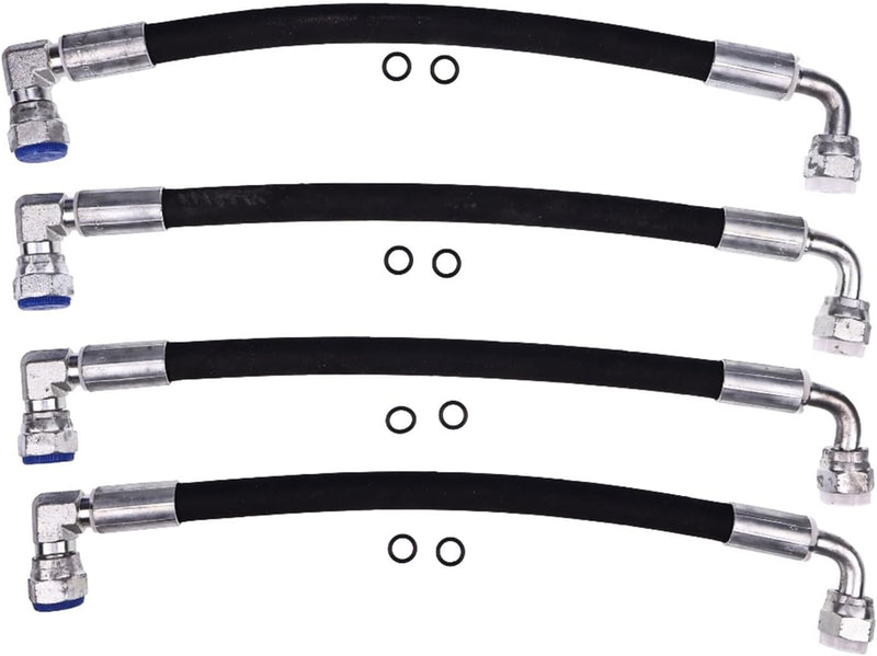 Cargue la imagen en el visor de la galería, 4PCS Hydraulic Hose AW29374 Compatible with John Deere D120 H120 H130 H160 H165 120E 120R 200X 200CX 210 300 300X 300CX 300E 300R 400E 400X 400CX 410 419 420 430 512 Front Loaders from MyMROmarts
