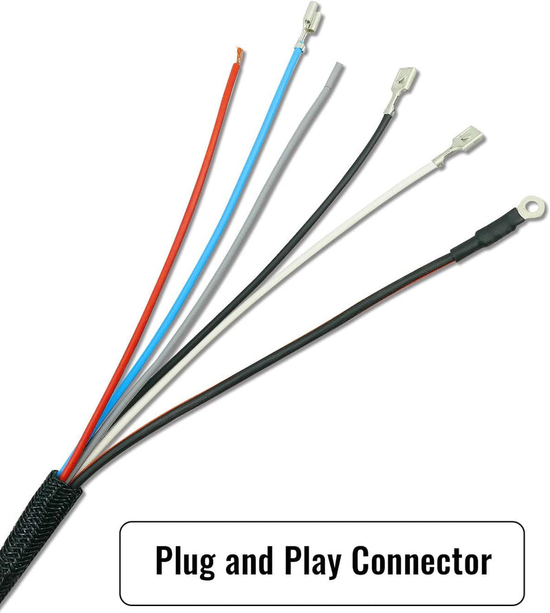 Cargue la imagen en el visor de la galería, 11 Pin Plow Side Light Wiring Harness Replace 26347 26377 Fit for Western SnowEx Plows Fisher Blizzard, 3 Plug Snowplow Light Harness with Dust Cover from MyMROmarts
