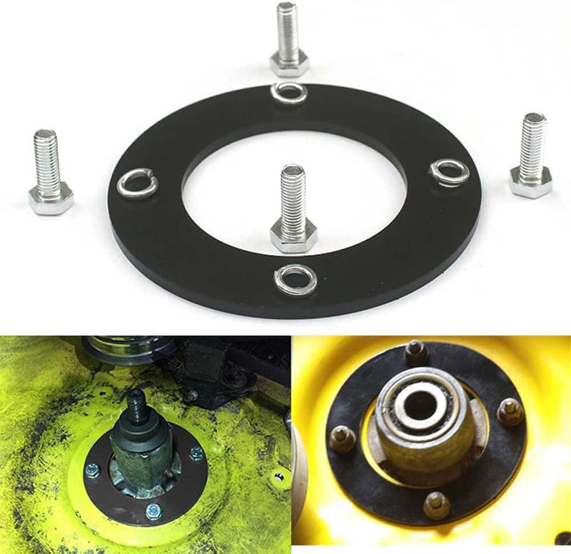 Load image into Gallery viewer, 3 Pcs 3/16" Deck Spindle Reinforcement Ring for John Deere D100 D110 D120 D130 D140 D160 LA105 LA165 X110 X120 X140 Plate Steel with Bolts Mower from MyMROmarts
