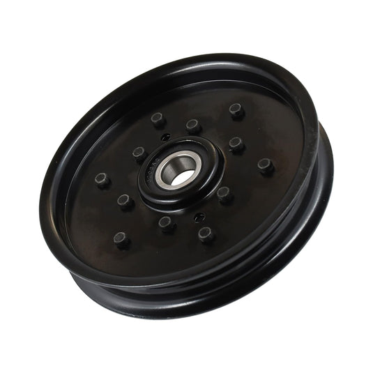 38297 Flat Idler Pulley Compatible with Bobcat XM Series Mowers, OD: 5-3/4", Flat OD: 5", Bore: 3/8" from MyMROmarts