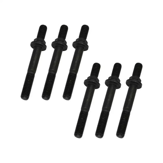 6 Pcs Exhaust Manifold Bolts Studded Flange Cap Screw 3944655 for Cummins QSB6.7 3.9 5.9 4BT 6BT in USA - Engine Parts > Air Intake and Exhaust System > Manifold Parts from MyMROmarts