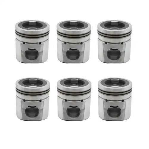 6 Pcs Piston 3948465 for Cummins 6BT ISB QSB 5.9L - Engine Parts > Crankshafts & Connecting Rod Components > Piston from MyMROmarts