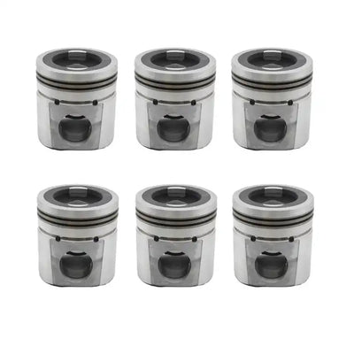 6 Pcs Piston 3948465 for Cummins 6BT ISB QSB 5.9L - Engine Parts > Crankshafts & Connecting Rod Components > Piston from MyMROmarts