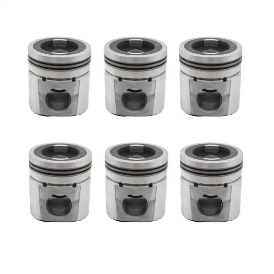6 Pcs Piston 3948465 for Cummins 6BT ISB QSB 5.9L - Engine Parts > Crankshafts & Connecting Rod Components > Piston from MyMROmarts