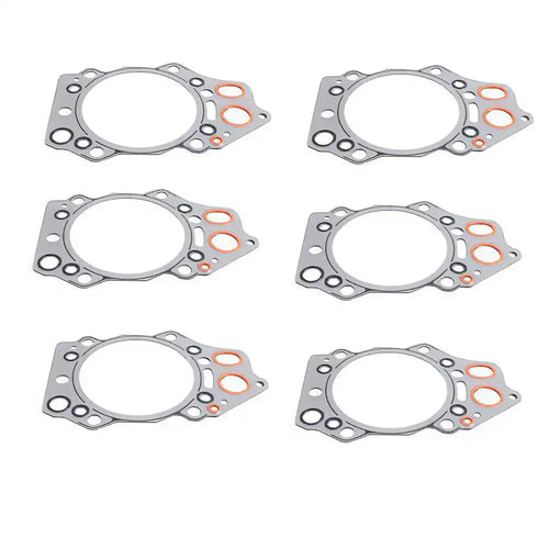 6 pcs Engine Cylinder Head Gasket 6210-17-1813 for Komatsu Engine 6D140 S6D140 - Engine Maintenance Parts > Cylinder Head Gasket from MyMROmarts