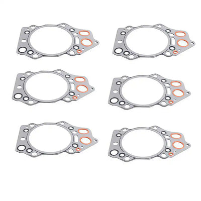 6 pcs Engine Cylinder Head Gasket 6210-17-1813 for Komatsu Engine 6D140 S6D140 - Engine Maintenance Parts > Cylinder Head Gasket from MyMROmarts