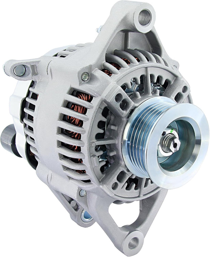 Load image into Gallery viewer, Jeep Dodge Alternator Replacement New for 1991-1998 Wrangler Cherokee 2.5 4.0 L4 L6, 93-98 Grand Cherokee, 91-92 Comanche, 97-98 TJ Dakota, 56005685 85AB 84 121000-3450 3452 3600 3440 13341N from MyMROmarts
