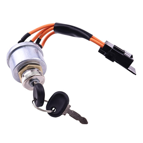 Ignition Switch Key Assembly 86569718 Compatible with New Holland 1530 1630 1725 1925 TC25 TC25D TC29 TC29D TC33 TC33D from MyMROmarts