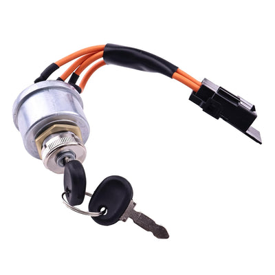 Ignition Switch Key Assembly 86569718 Compatible with New Holland 1530 1630 1725 1925 TC25 TC25D TC29 TC29D TC33 TC33D from MyMROmarts