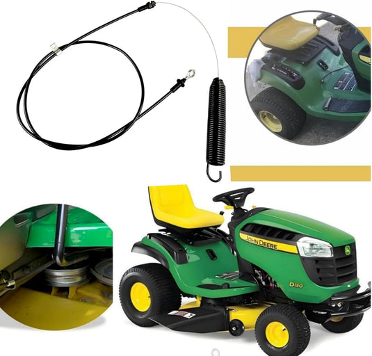 GY22387 PTO Control Push Pull Cable for John Deere Riding Mower Deck Engagement Clutch Cable L100 L105 L107 L110 L111 L118 X106 107S D100 D105 D110 D120 D125 D130 E100 E110 E120 E130 from MyMROmarts
