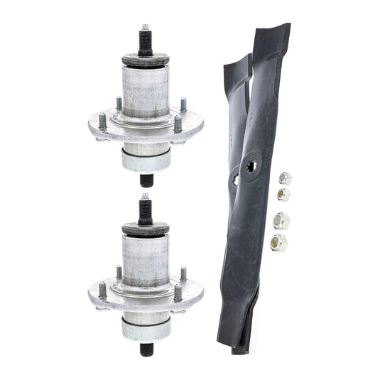 Spindle and Blade 2 Pack AM137483 AM141033 For John Deere X300 from MyMROmarts